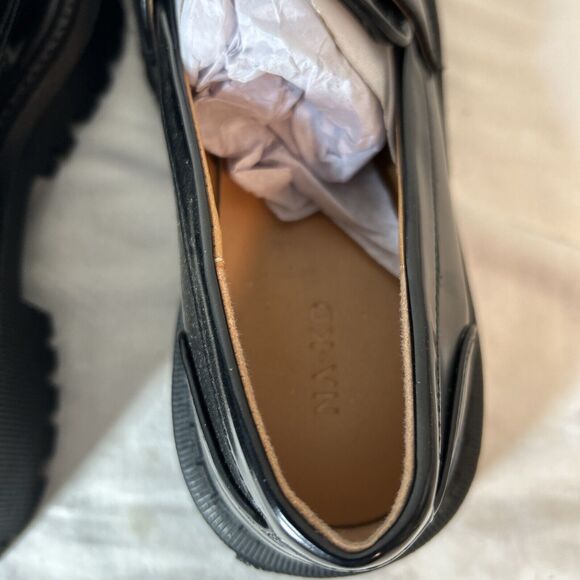 Chunky Retro Loafers Women 5.5 Black - Picture 10 of 12